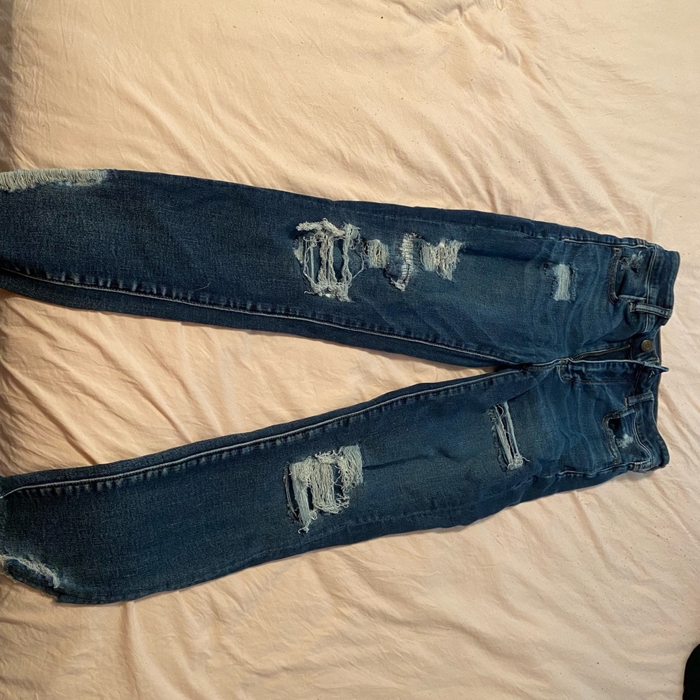 American Eagle high waisted SHORT skinny jeans